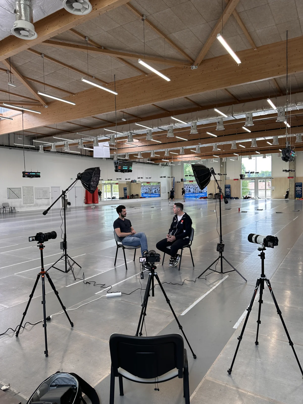 Photo additionnelle du tournage avec Gauthier Grumier